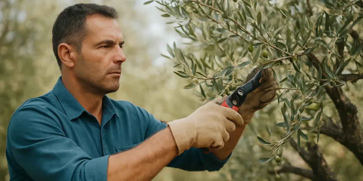 Κλάδεμα ελιάς τον χειμώνα με κλαδευτήρι, για ανοιχτή και υγιή κόμη